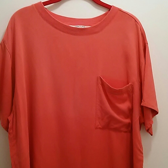 Express Tops - Express coral 100% rayon top, size L